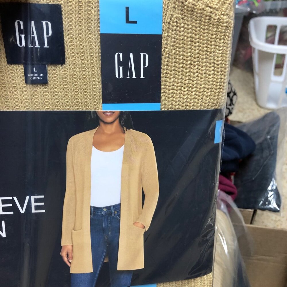 Gap Women's Long Sleeve Open Cardigan LG‎ NWT